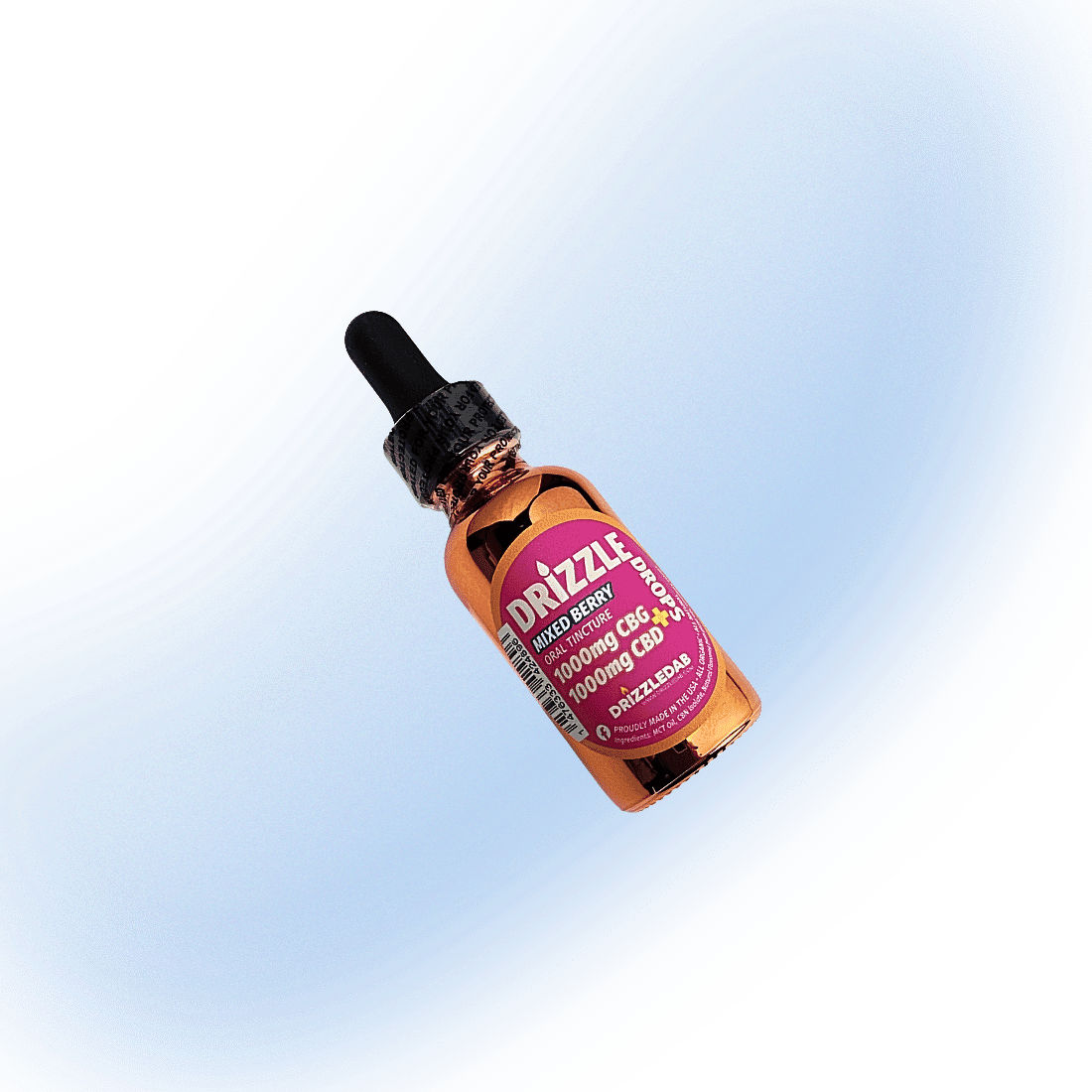 DrizzleDrops 2,000mg CBG + CBD Tincture | 30ml - Mixed Berry
