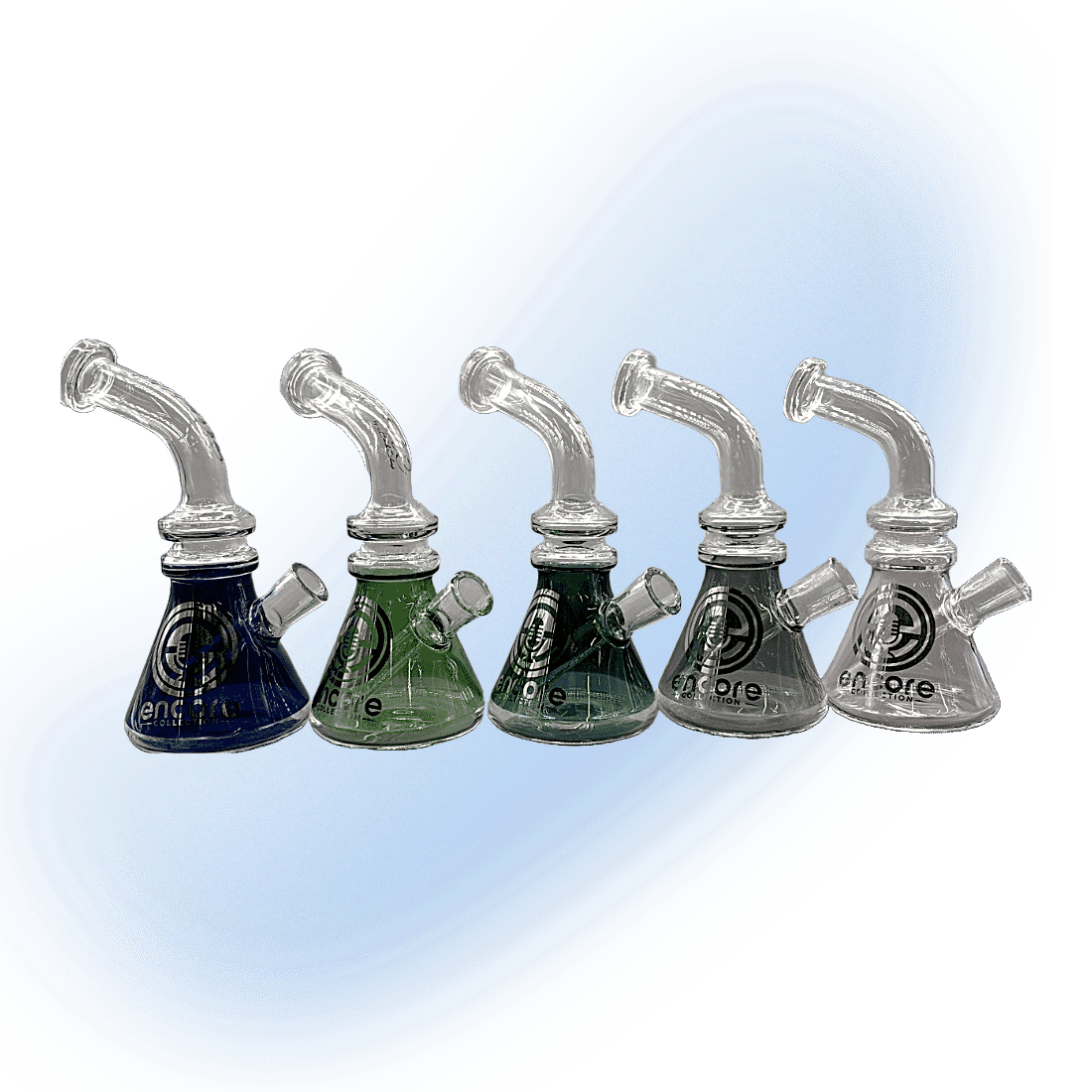 6.5" Glass Dab Rig Colored Base | Encore Collection