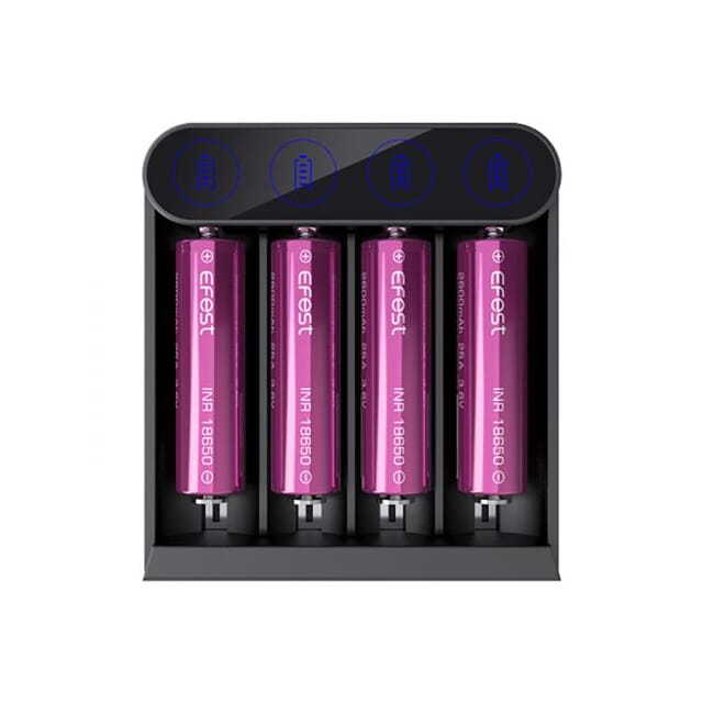 Experience efficient and reliable charging with the Efest Slim K4 Battery Charger.