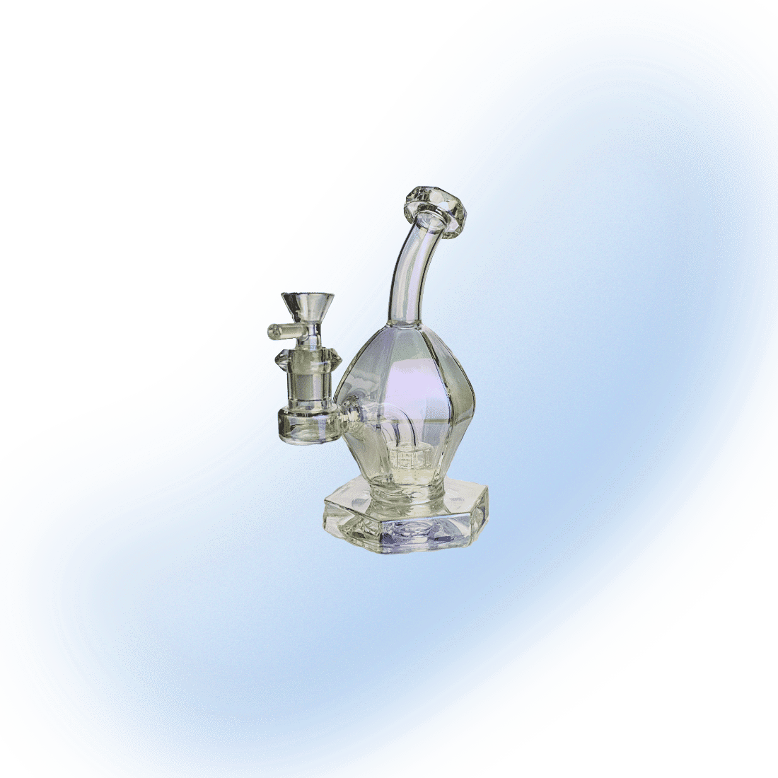  It features a unique facet circ perc design that provides a smooth and flavorful smoking experience. The iridescent gem finish adds a touch of elegance and beauty 