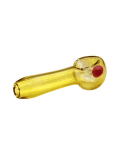 Fumed Glass Color Dot Spoon Pipe by Brickyard