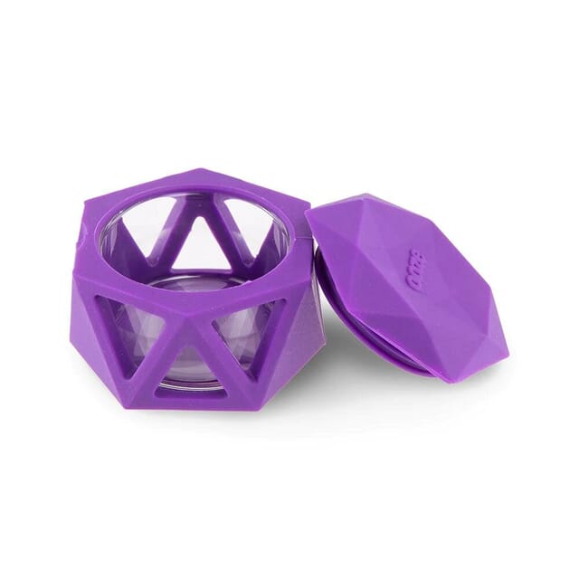 Geode Silicone Covered Glass Container by Ooze Available at Upper Limits