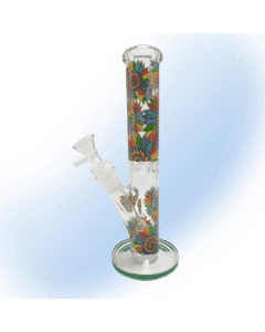 10" Geo Flower Glass Bong | 38mm