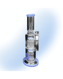 Double Tree Perc Glass Water Pipe by Glasshouse