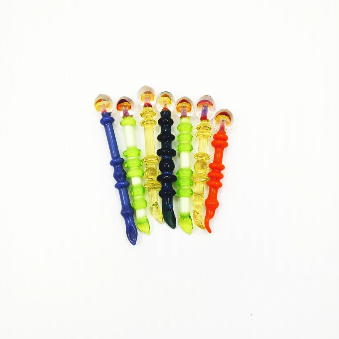 Mushroom Glass Dabber Tool by Artist Pipes