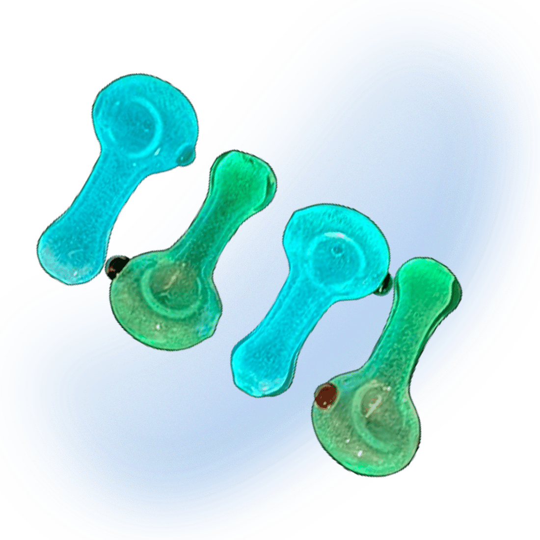Glow In The Dark Spoon Glass Pipe