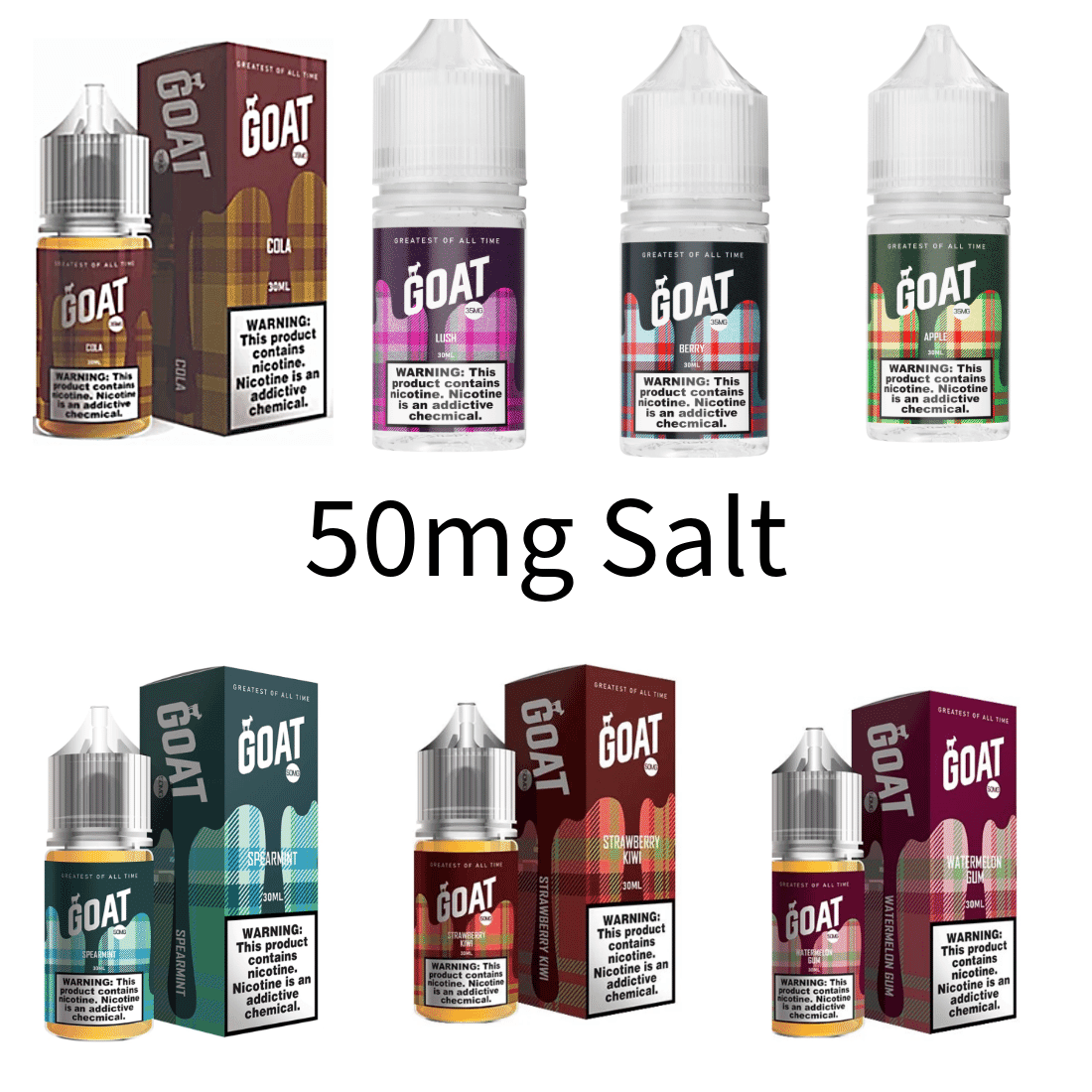 50 MG Salt Nic | GOAT E - Liquid