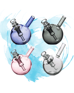 GRAV® Spherical Pocket Bubbler – mini water pipe for smooth, filtered hits, compatible with 10mm bowls, quartz bangers, and pre-rolls.