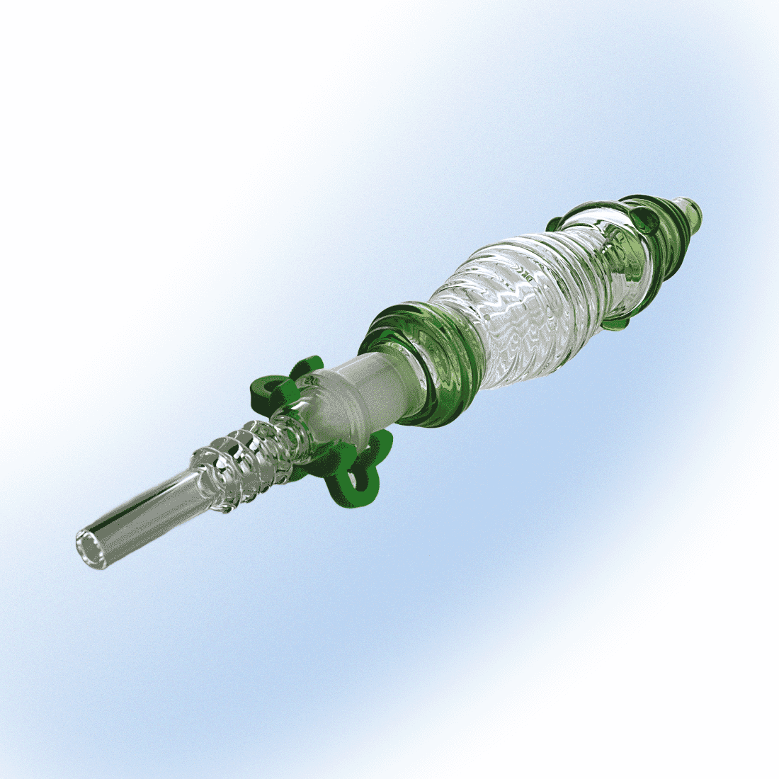 Hive Glass Dab Collector Kit | Green Collector with Quartz Attachment