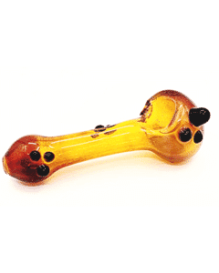 Large Blue/Green Dot Glass Spoon Pipe by ArtistPipes