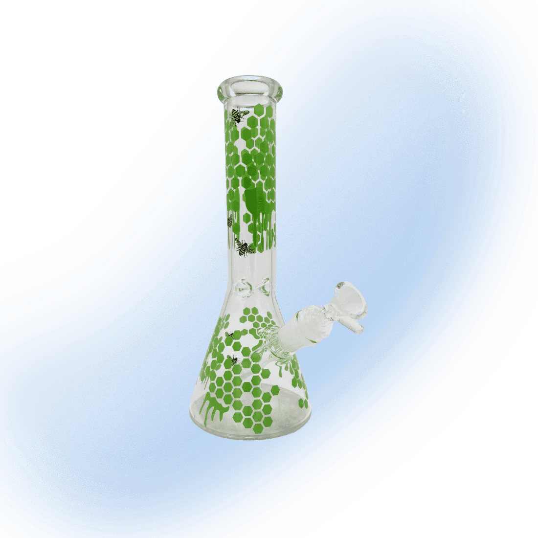 HoneyBees Glass Beaker Bong | 10 Inch