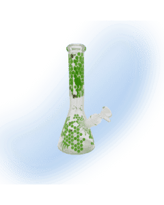 HoneyBees Glass Beaker Bong | 10 Inch