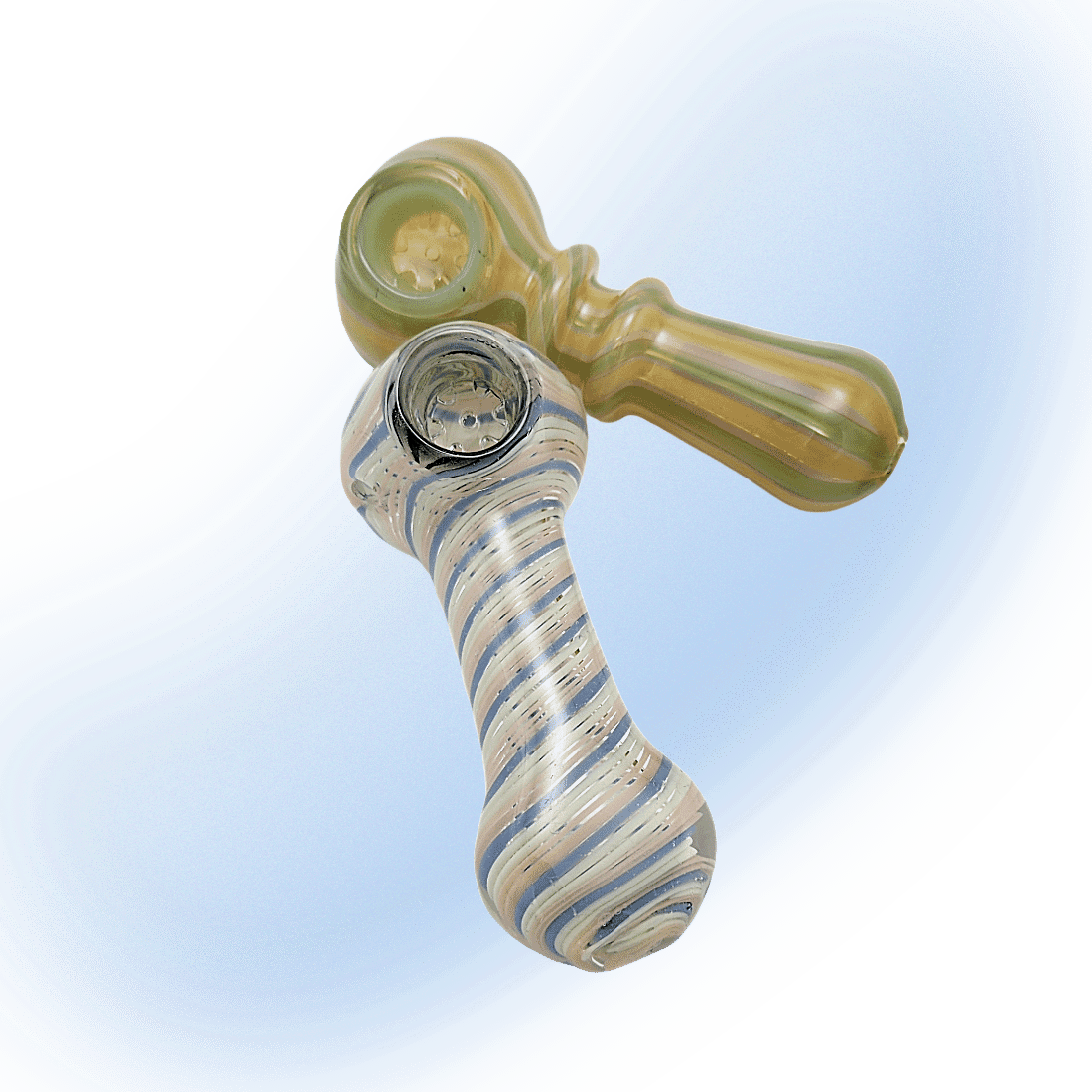 4" Glass Spoon With Built-In Glass Screen