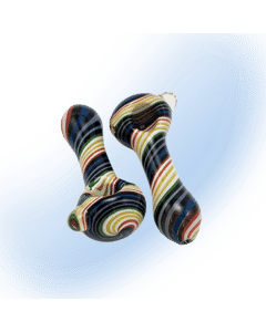Thick Color Spiral Glass Spoon | 4"