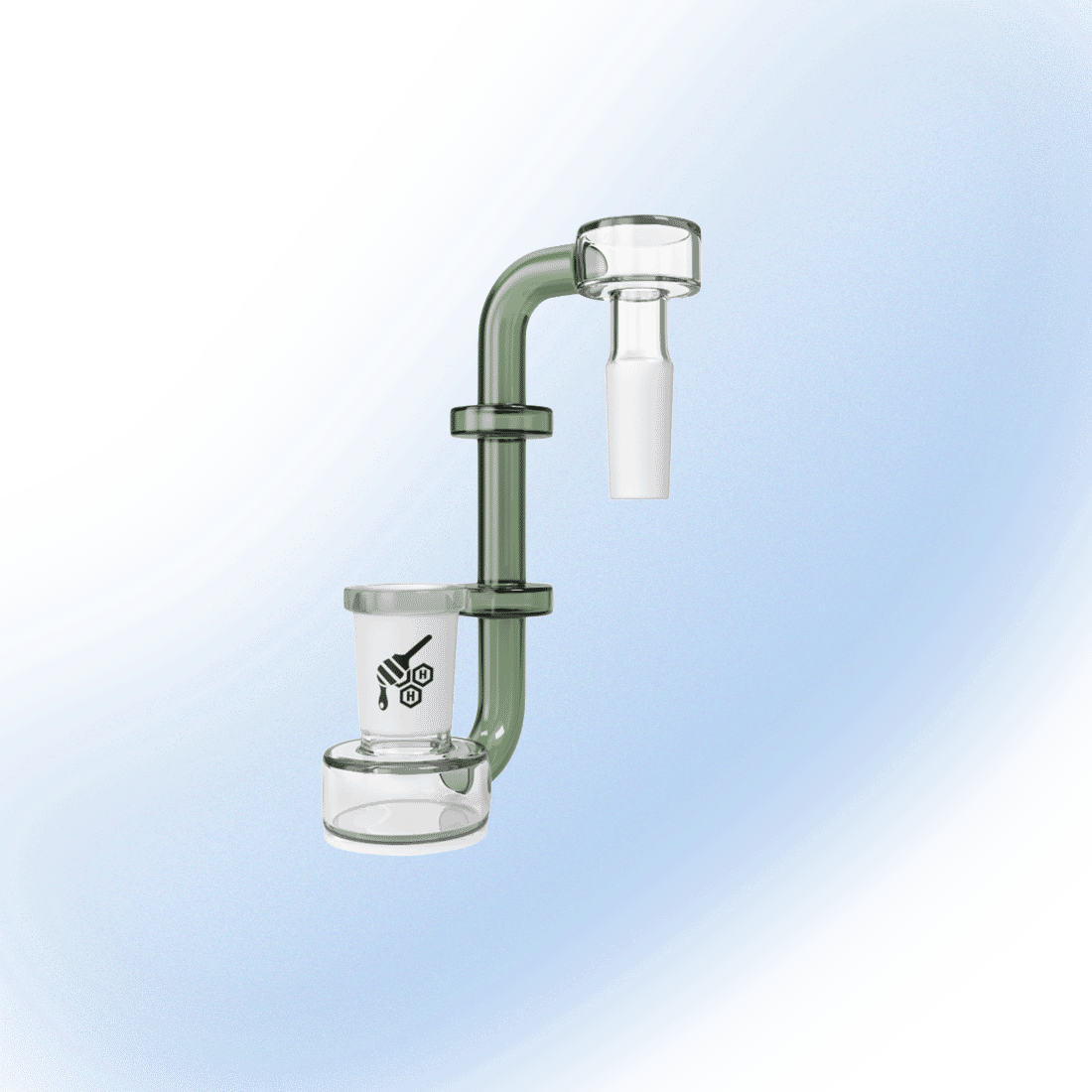 J Drop Down Adapter | Honeybee Herb - 14mm 90° Green Reclaim Catcher