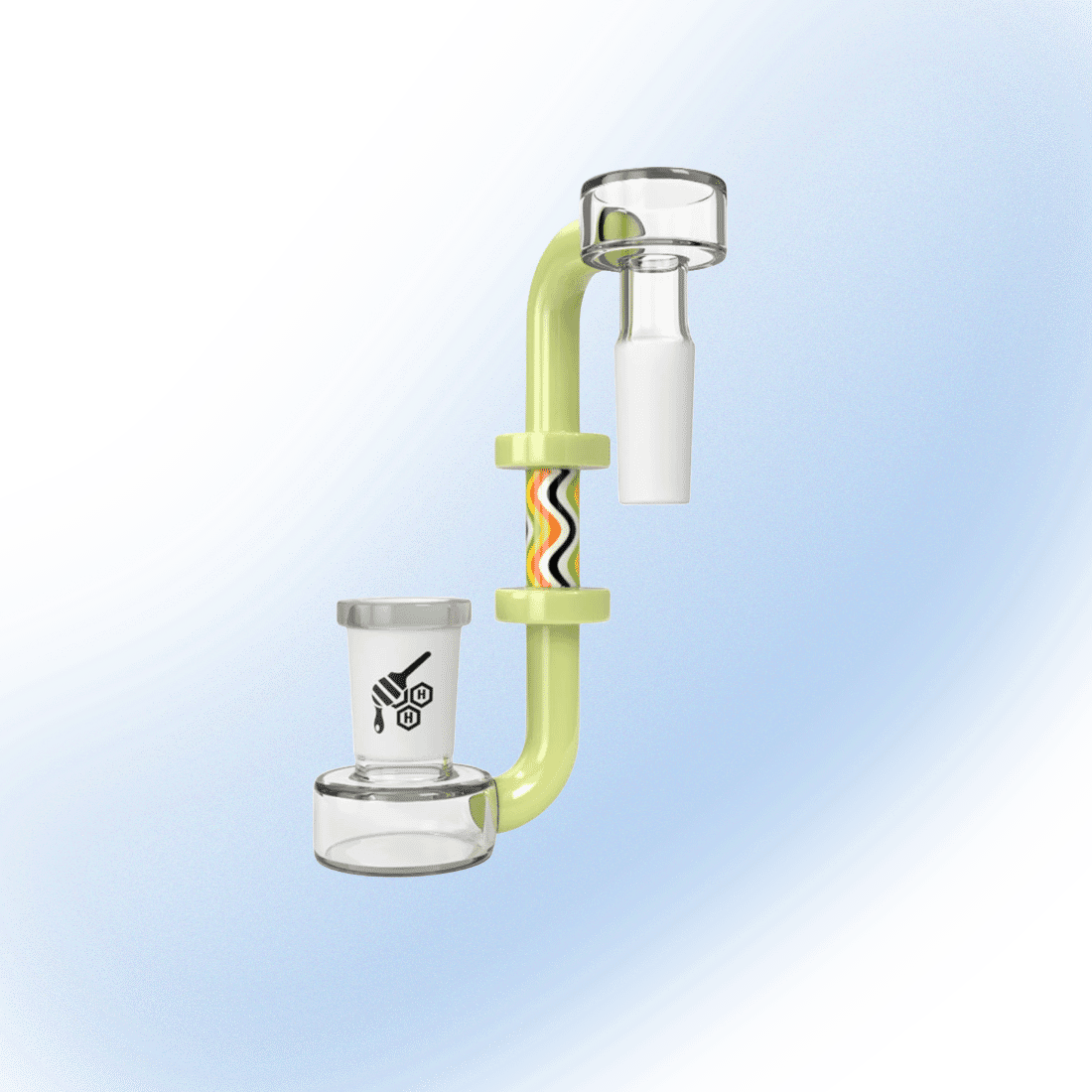 J Drop Down Wig Wag | Honeybee Herb | 90 Degree - 14mm - Green