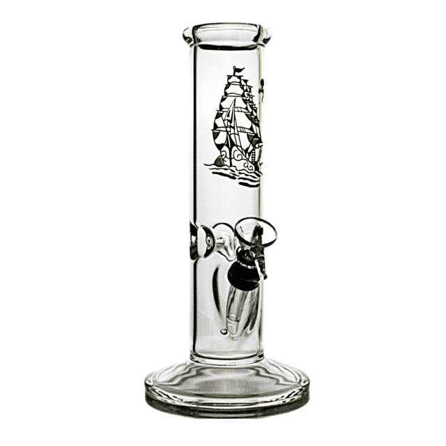 Ship Tattoo Design Glass Beaker Water Pipe | Jellyfish Glass