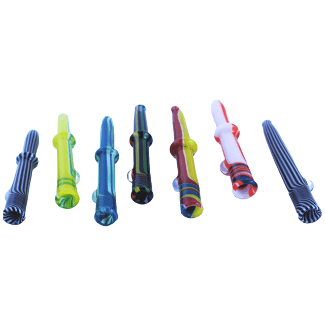 Lined Glass Bat Pipes | J Walker Glass