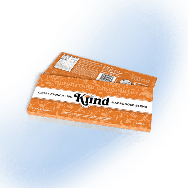 Kiind Chocolate Bar - 10 Gram MacroDose Blend - Crispy Crunch