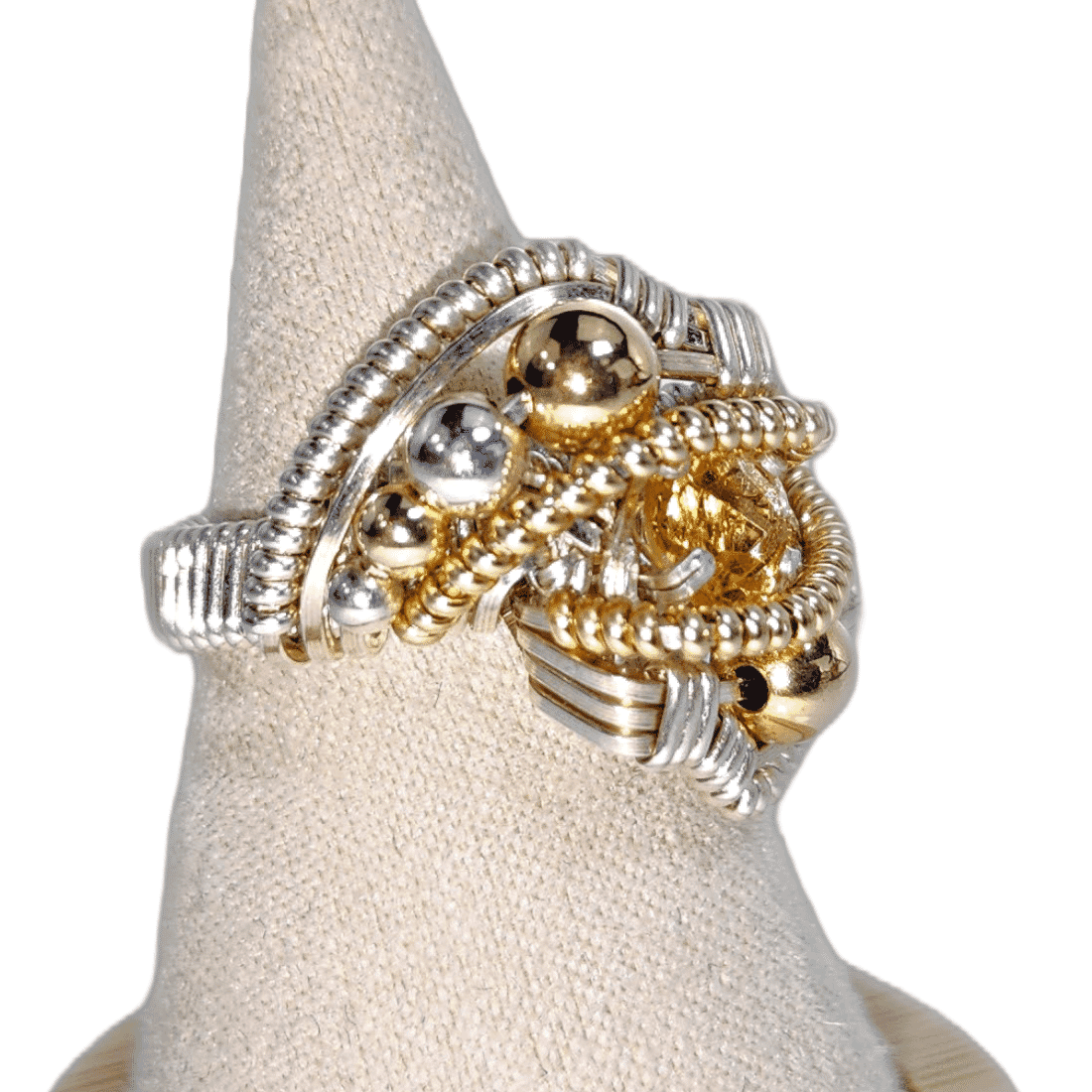 Mini Future Tech Gem Ring Wrap by J Burruss | Lemon Citrine