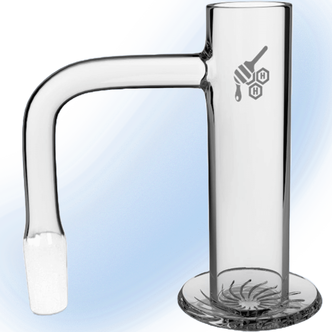 Long Neck Beehive Blender Quartz Banger on white background