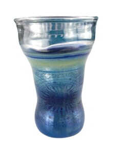 Custom-image glass drinking vessel by Artist Pipes