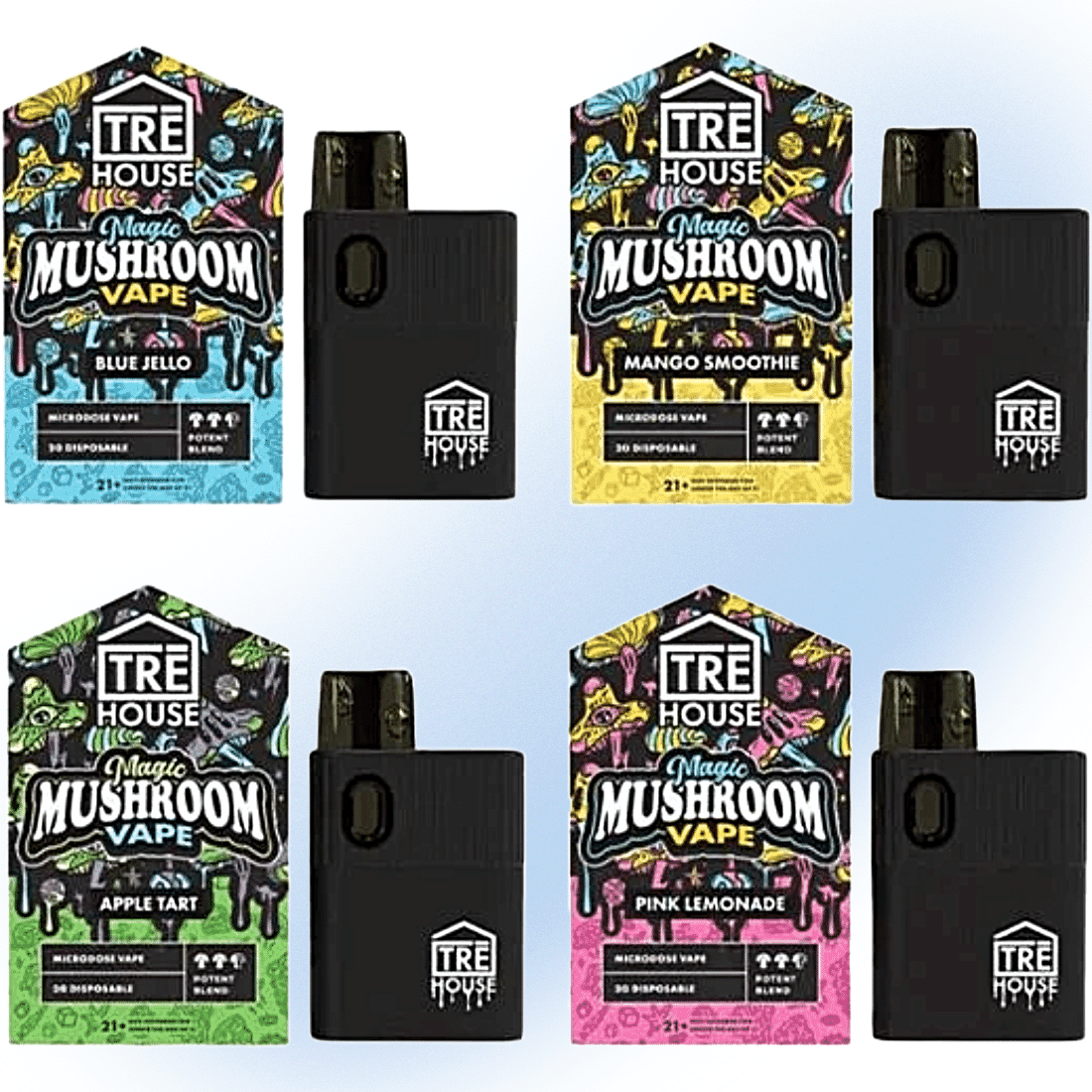 Tre House Magic Mushroom Vape 2G with USB-C charging, designed for effective microdosing.