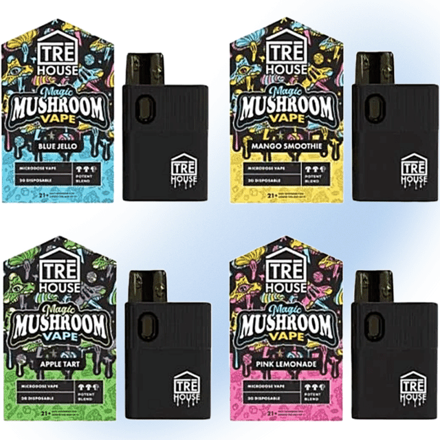 Tre House Magic Mushroom Vape 2G with USB-C charging, designed for effective microdosing.