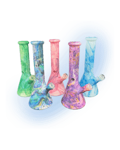 10 Inch Marble Glass Beaker Bong | 38mm