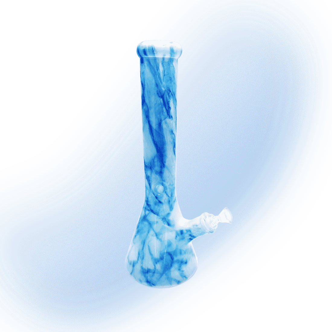 Glass Marble Beaker Bong | 7mm | 14"