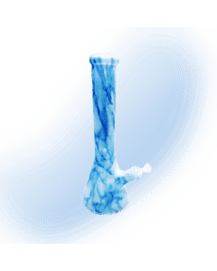 Glass Marble Beaker Bong | 7mm | 14"