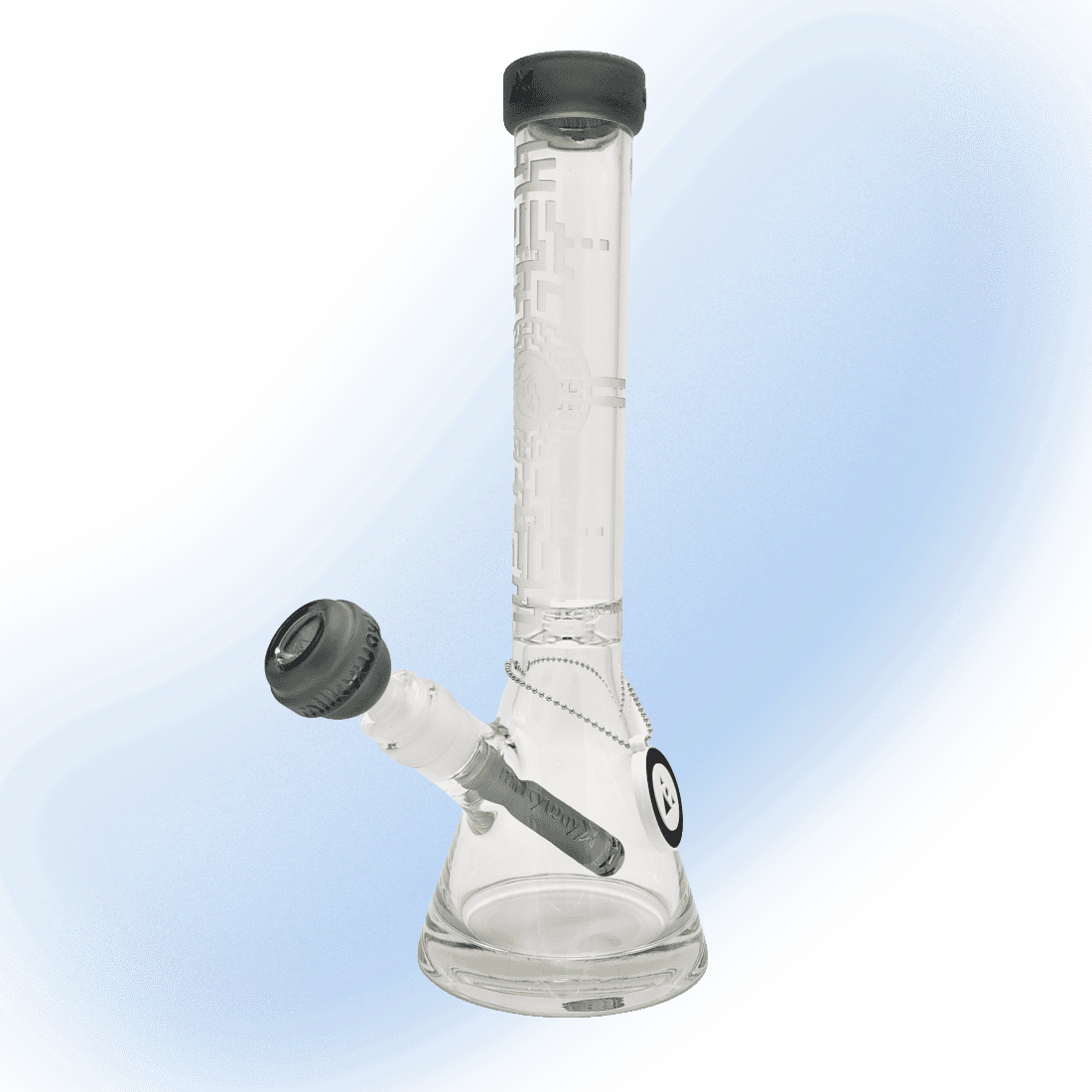 Milkyway Bio-Encryption Sandblasted Glass Beaker 10.5"