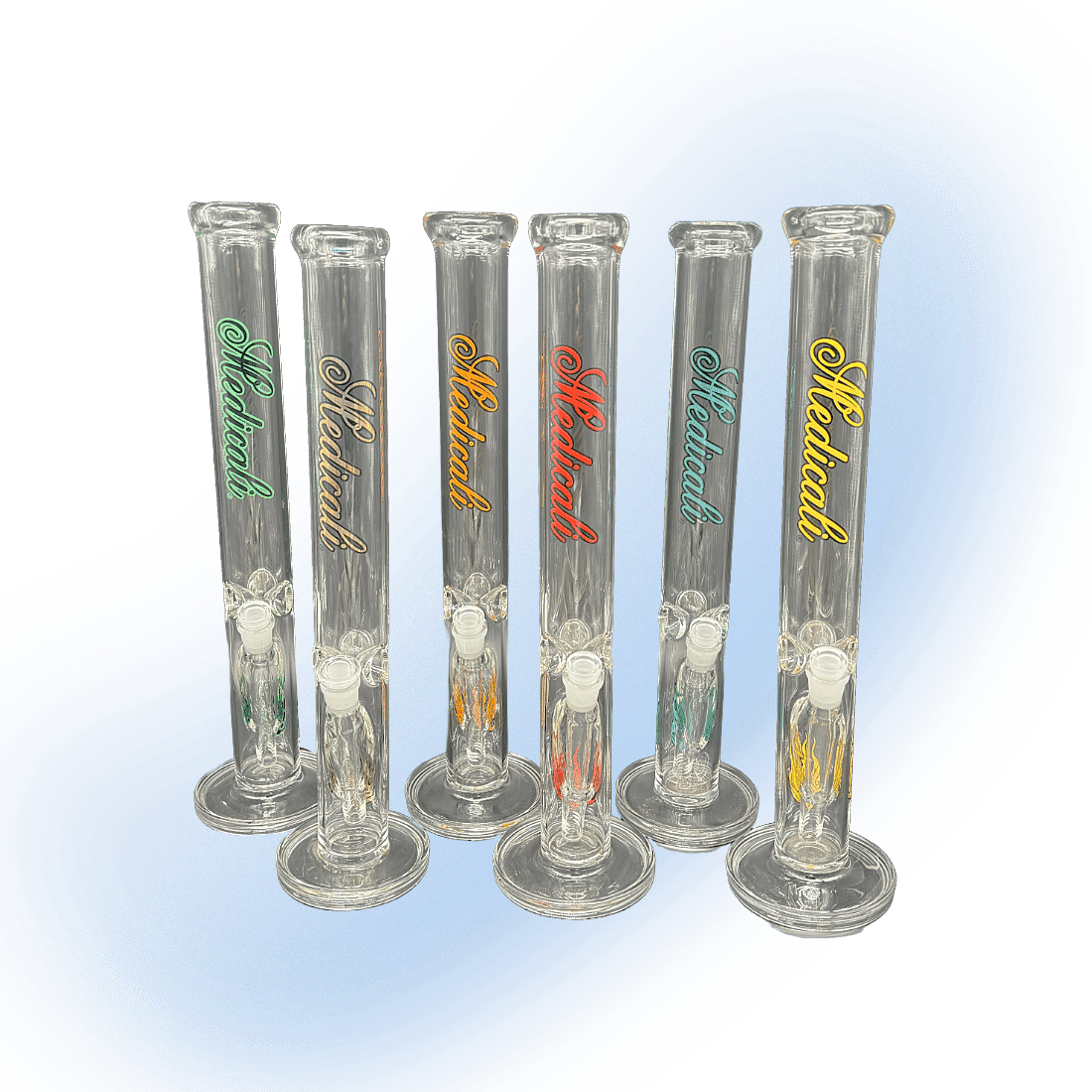 Medicali 18 Inch Straight Tube Glass Bong #2 | 50x5