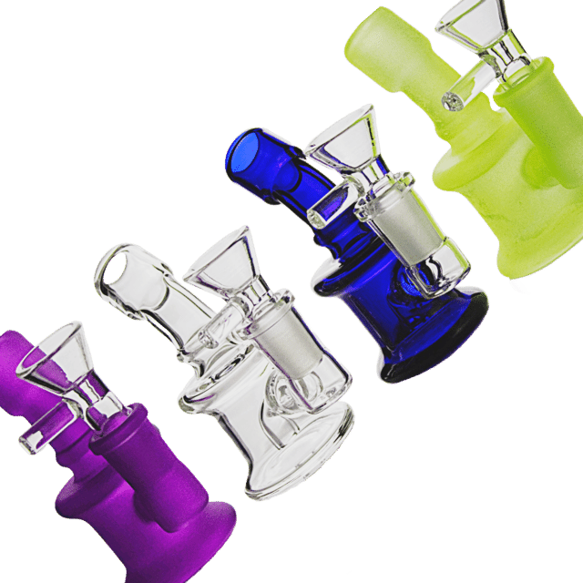 Mini Glass Dab Rig Cheap | Portable Glass Dab Rigs | Assorted Colors