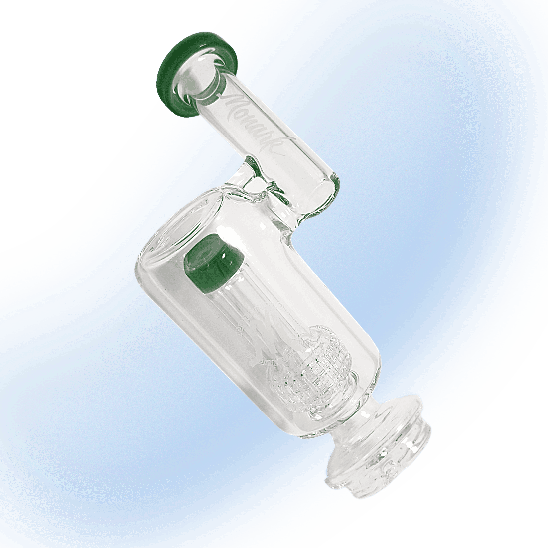 Monark Glass Peak Glass Water Attachment | 7" Matrix Perc Design