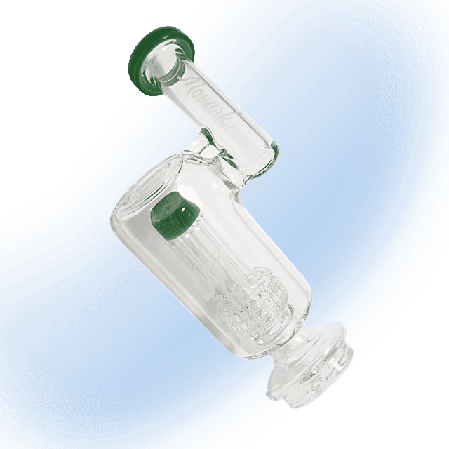 Monark Glass Peak Glass Water Attachment | 7" Matrix Perc Design