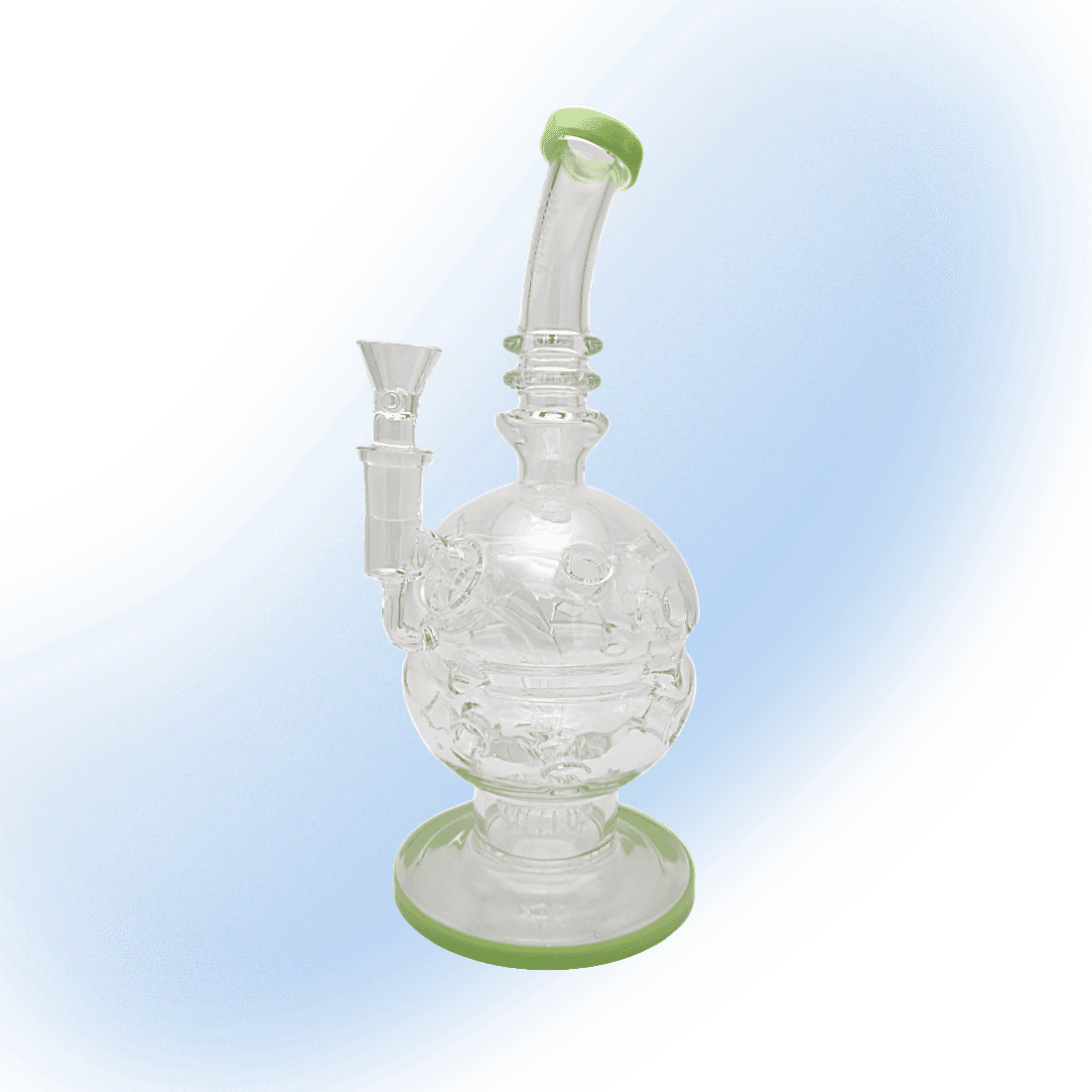 Monark Glass XXL F Egg Recycler Dab Rig | 13"