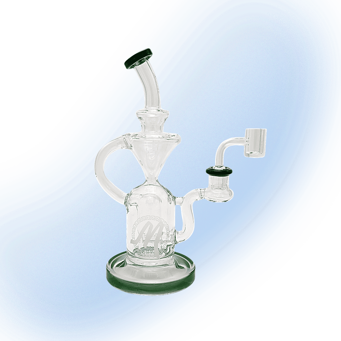 Monark Glass Inline Dab Recycler | 9"