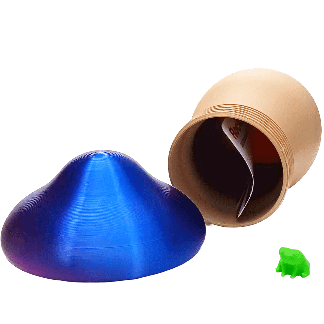 Colorful Rockwell Exchange Screw Top Mushroom Storage Container, ideal for decorative and practical storage