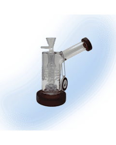 Milkyway Glass Etched Side Car Dab Rig 7"