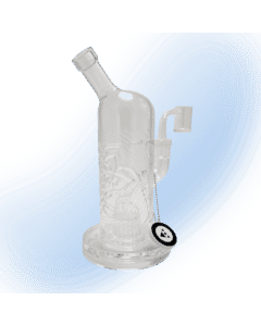 Milkyway Glass Chakra Sandblasted Fire Polished Dab Bubbler 8"