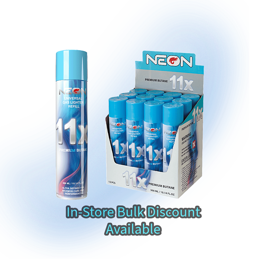 Neon 11x Premium Butane 300ml