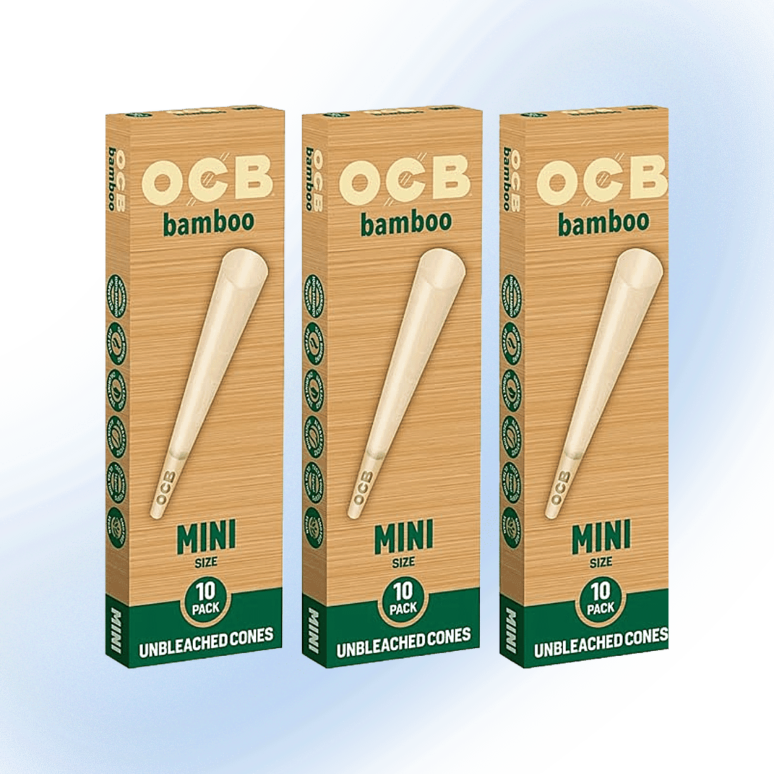 OCB Bamboo Cones - Mini 10 Packs