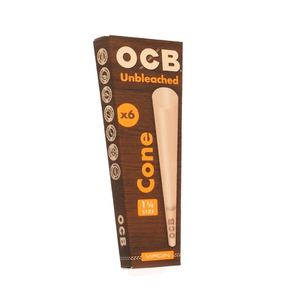 Unbleached 1.25 Cones by OCB (6pk)