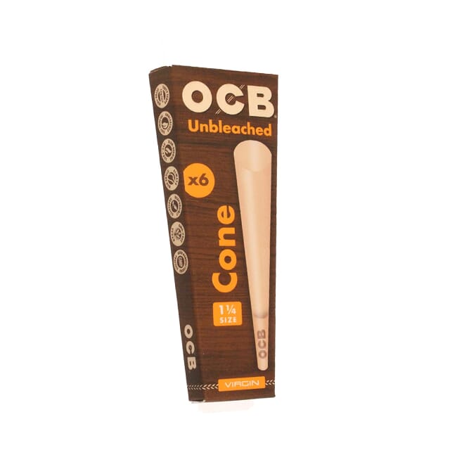 Unbleached 1.25 Cones by OCB (6pk)