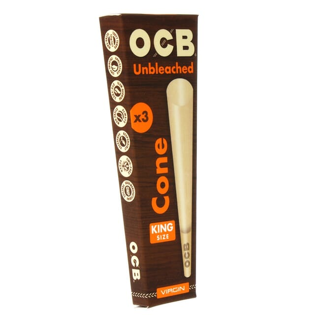 Unbleached Kingsize Cones by OCB (3pk)