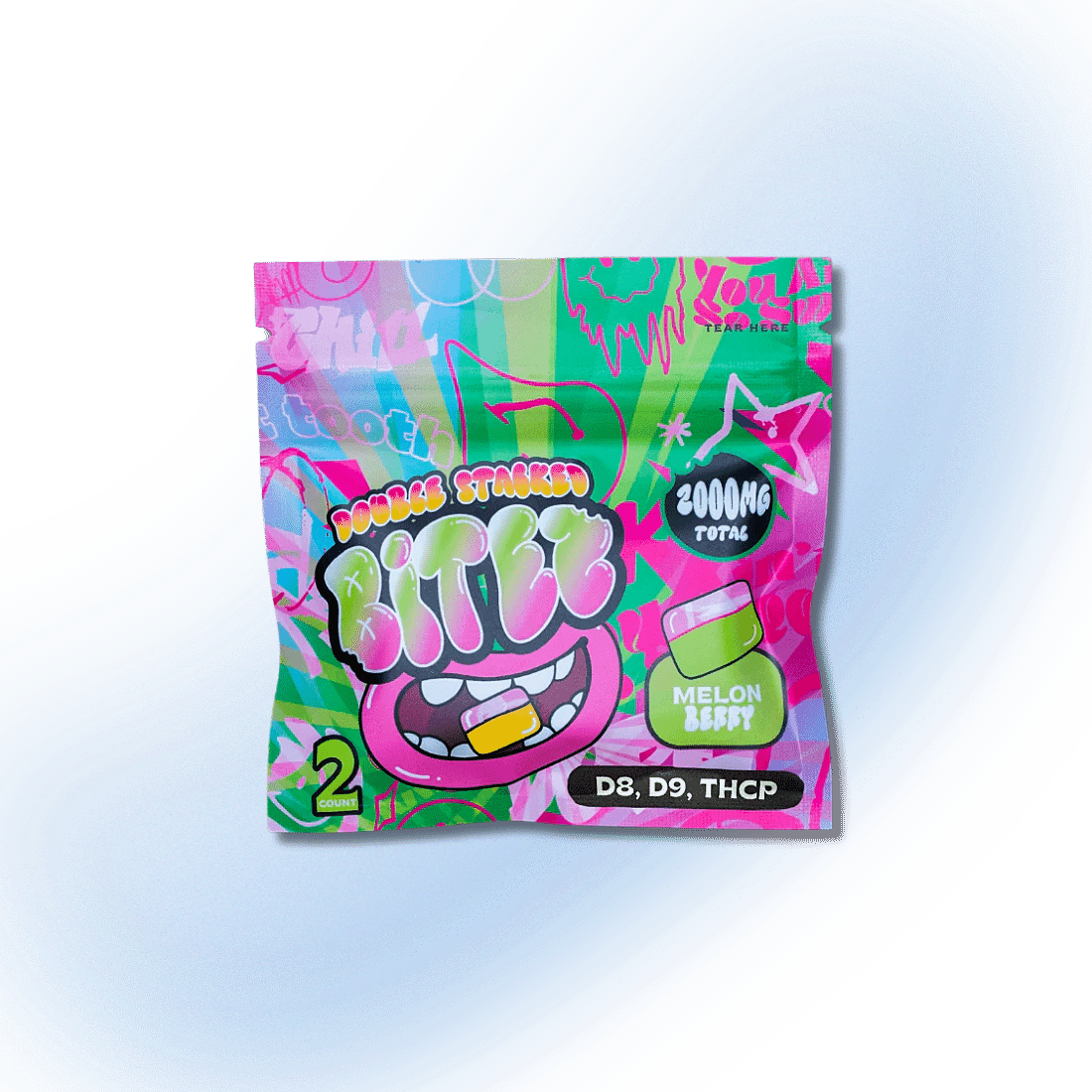 OCHO Double Stacked Bitez 2 Pack | 2,000mg - Melon Berry