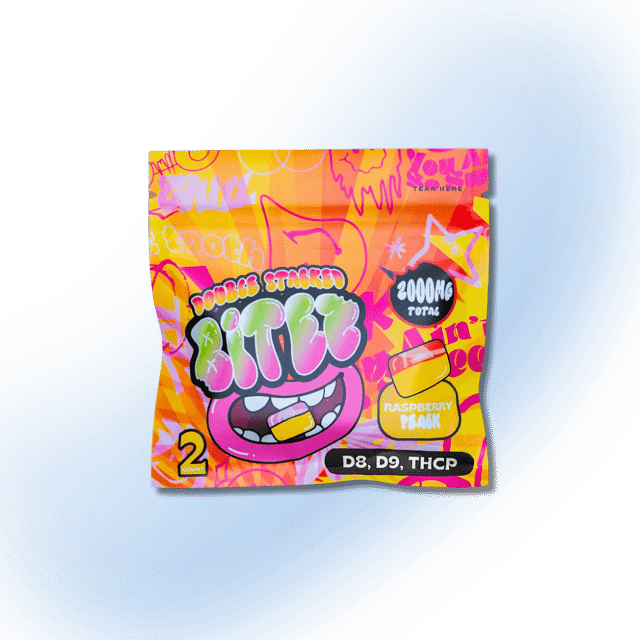 OCHO Double Stacked Bitez 2 Pack | 2,000mg - Raspberry Peach