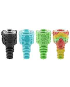 Ooze Armor Silicone Bowl with honeycomb pattern and cartridge adapter.
