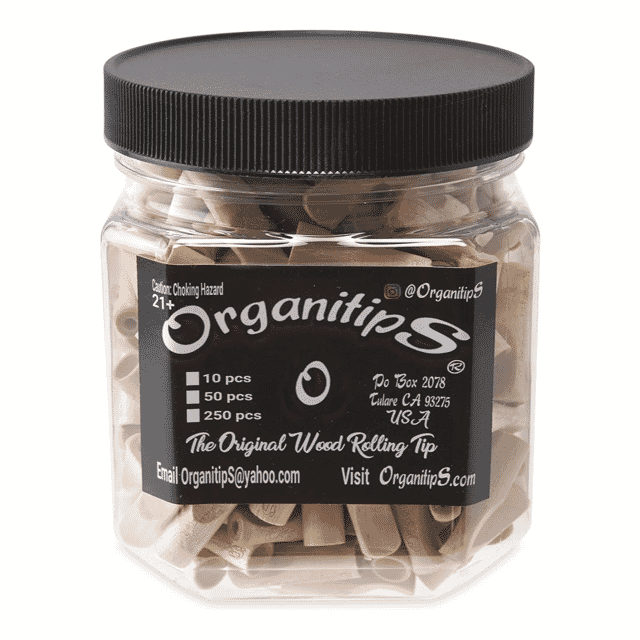 Organitips Original Size 22 Gauge Wood Tip for Smokers